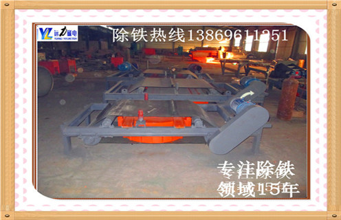 電磁自卸式除鐵器，山東電磁自卸式除鐵器技術(shù)參數(shù)_山東電磁自卸式除鐵器技術(shù)參數(shù)配件_型號及工作視頻